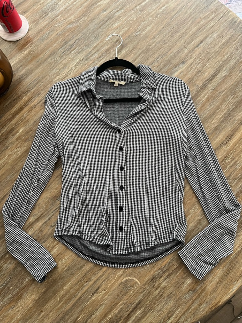 Madewell Gingham Long Sleeve - M